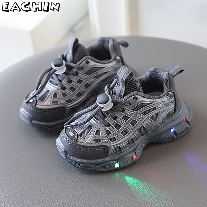 Scarpe illuminate a Led per bambini autunno scarpe da ginnastica firmate per ragazzi ragazze moda scarpe sportive traspiranti scarpe Casual per