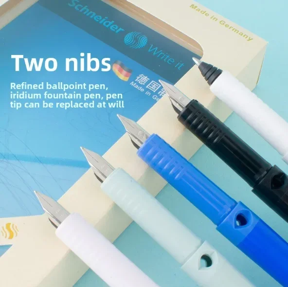 

1PCS Germany Schneider BK400 Pen + Pen + Ink Gall, A Dual-purpose Gift Box Set Pen Student Back to School Supplies