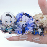 Anime Game Honkai: Star Rail Firefly Robin Acheron Misha Figure Stand Plate Keychain Cosplay Prop Accessories ﻿