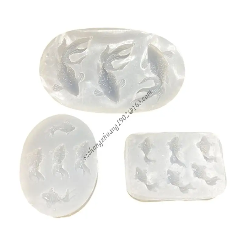 

Q6RB Flexible Fish Carp Silicone Mold Not Finish For Creative DIY Projects