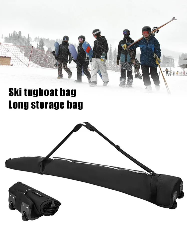 متجر النقل على الجليد حقيبة يصل إلى 194 سنتيمتر مقاومة للخدش على الجليد غطاء 600D أكسفورد مقاوم للماء لقفازات نظارات على الجليد