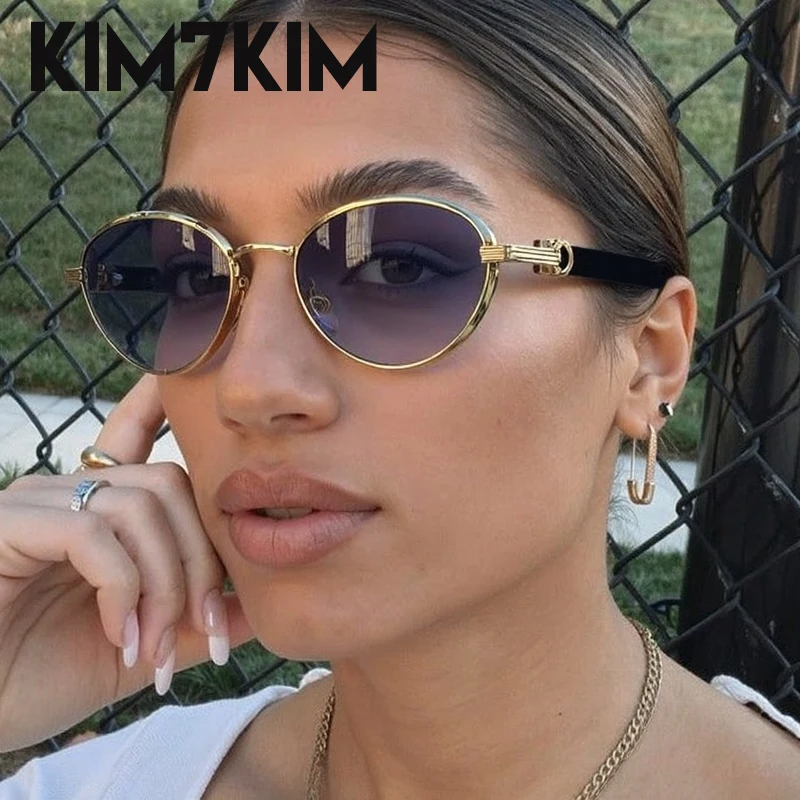 

Steampunk Oval Sunglasses Women 2025 Luxury Brand Fashion Punk Outdoor Sunglass For Ladies Vintage Trendy Eyewear Shades UV400