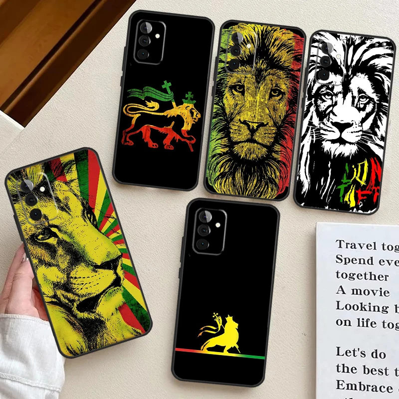 Rasta Lion For Samsung Galaxy A33 A53 A13 A23 A52 A32 A22 A12 A51 A71 A15 A25 A14 A34 A54 Phone Case