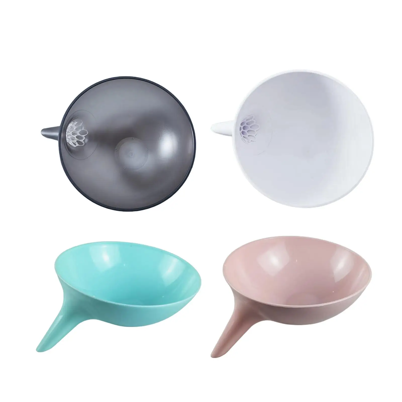 Drain Bowl with Funnel Food Waste Strainer Spaghetti Pasta Soaking Multiuse