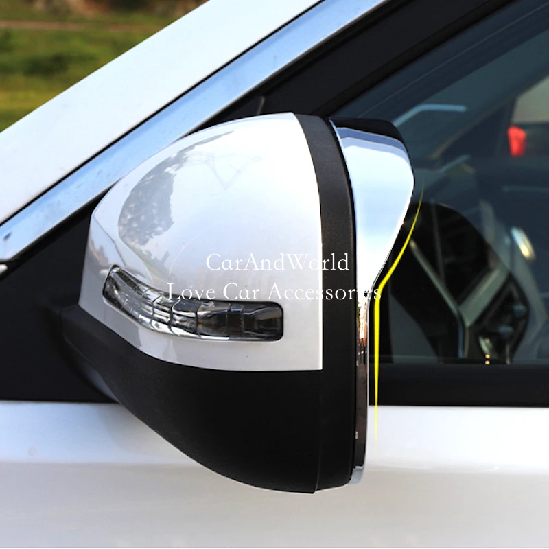 ABS Chrome Side Door Rear View Mirror Rain Eyebrow Frame Protector Cover Trims Car Accessories For Chery Tiggo 8 PRO 2018-2021