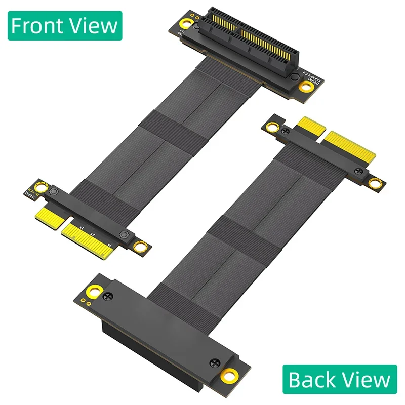 NIEUWE PCIE X4 Verlengkabel Riser Extender PCI Express 4X GEN3 8Gbps Man-vrouw 270 Graden Reverse PCI-E Slot flexibele Kabel