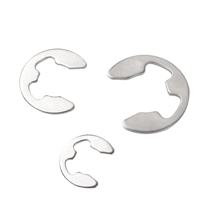 304 Stainless Steel E Clip Circlip Retaining Ring Washer for Shaft Fastener