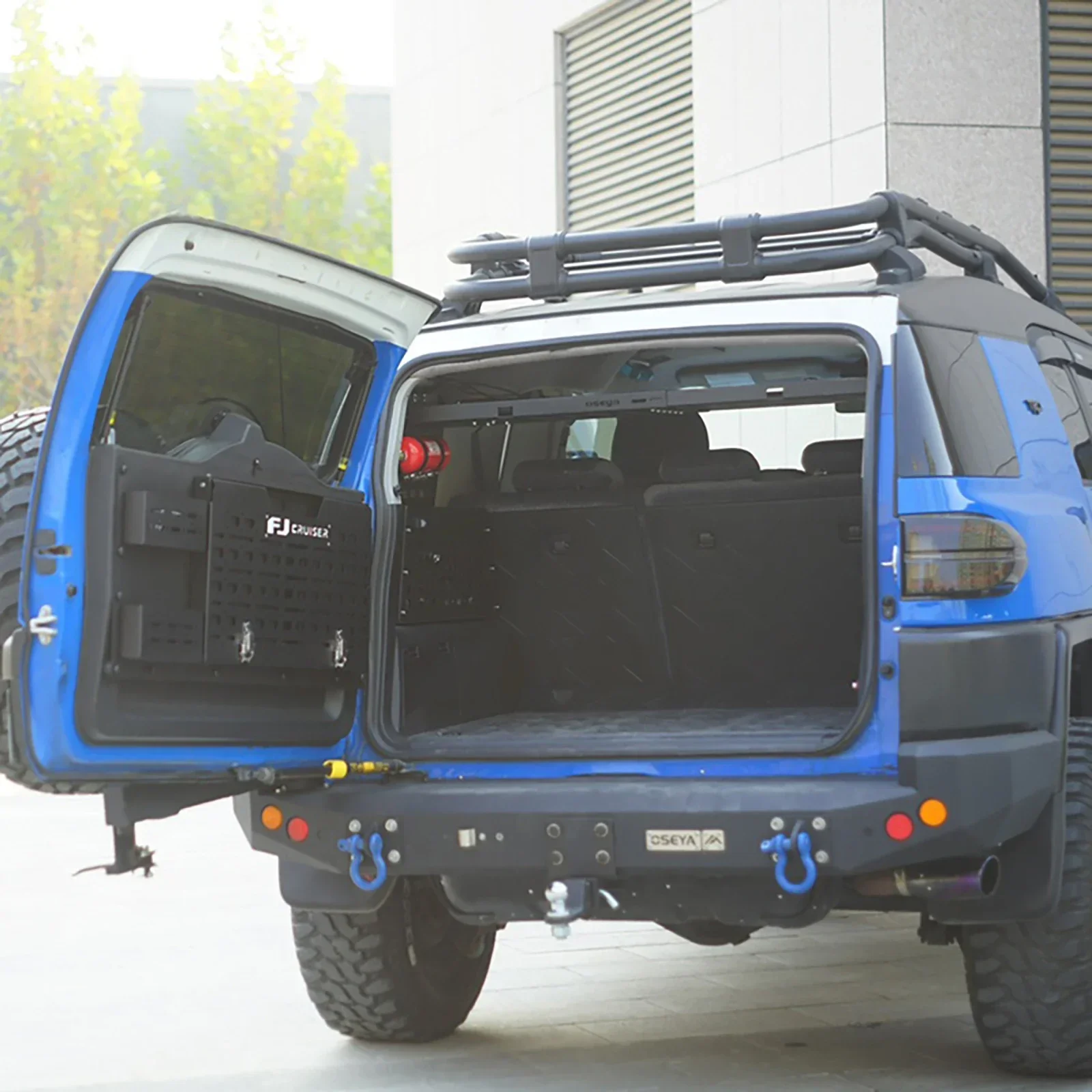 Tail Door Folding Table For  FJ Cruiser Trunk Stowing Tidying Aluminum Tailgate Storage Modification FJ Cruiser 07~20