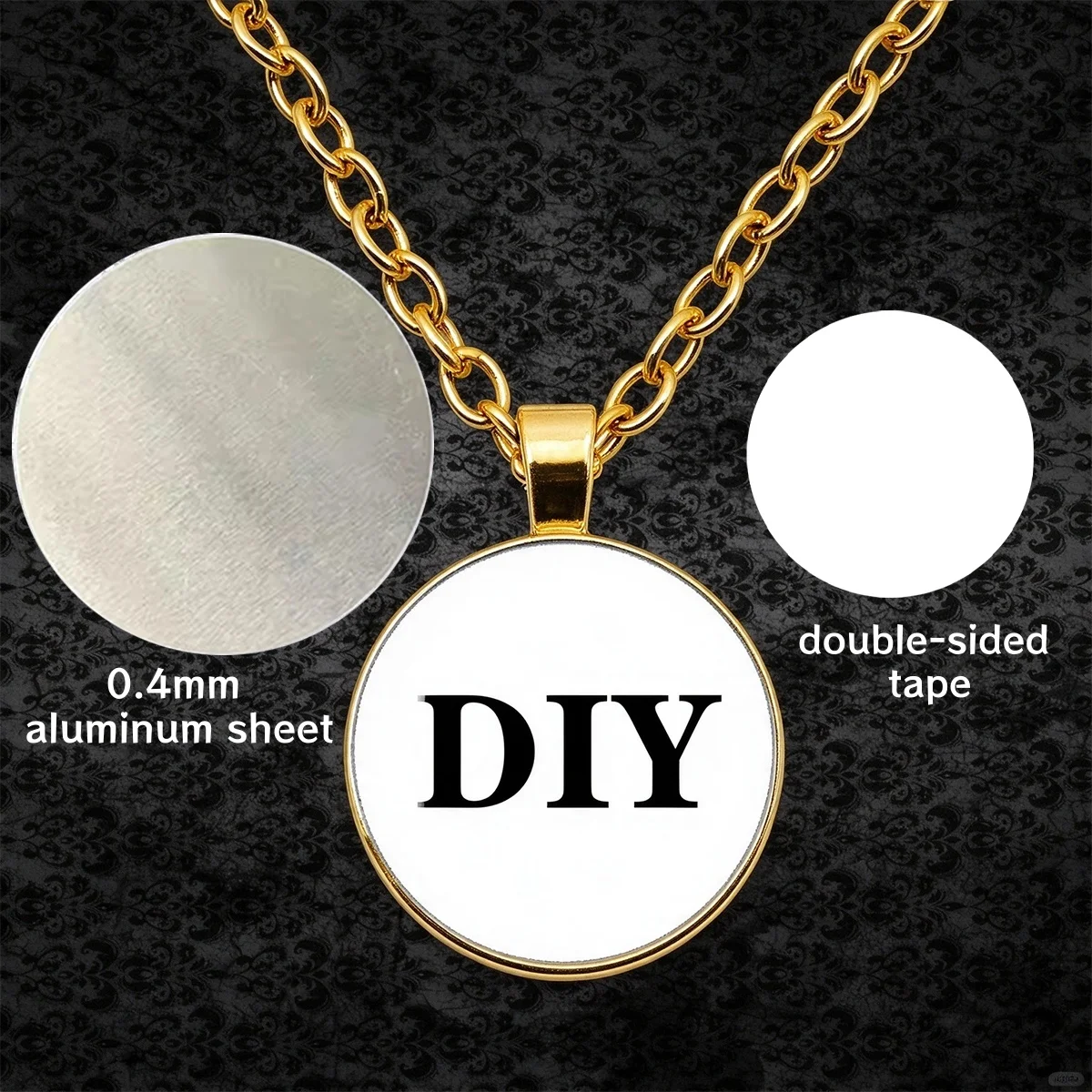 2026 New Heat Transfer Necklace DIY Heat Transfer Printing Necklace DIY Handmade Necklace Fun Handmade Necklace Material Set