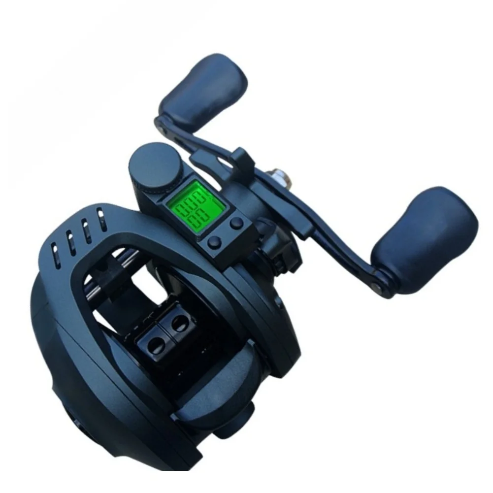 Long Cast Baitcasting Reel Equipped with Digital Line Counter for Accurate Depth Monitoring in For Sea Fishing