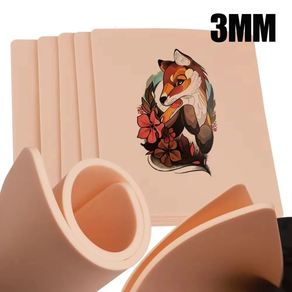 

Soft 3MM Thick Practice Skin Blank Double Sides Fake Skin Silicone Big Size Training Skin For Permanent Makeup