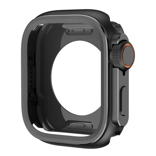 Imagen 2 del producto Funda para Apple Watch Ultra 3 2 1 series11 10 9 8 7 6 5 4 SE cubierta de metal parachoques duro para iWatch protector completo negro 46mm 44 45mm