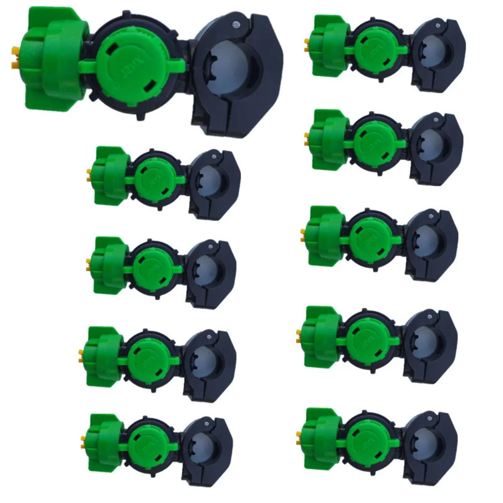 10Pcs Sprayer Nozzle Tractor-Mounted Agricultural Sprayer Nozzles Irrigation Sprinkler Head Garden Tool For 21-22mm Steel Pipes