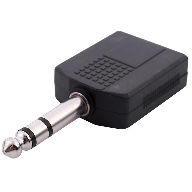 SQPP-4X prise mâle Mono 6.35Mm vers double connecteur adaptateur séparateur de prise femelle 6.35Mm