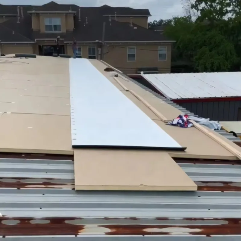 UV Resistance TPO Roofing Membrane Middle Reinforced TPO Waterproofing Membranes for Metal Steel Roof-10x10cm Sample Link