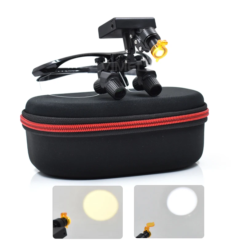 OEM 4.0X Dental Headlamp Medical Loupes Magnifier Wireless Surgical Headlight for Dental Operation Factory Supplier