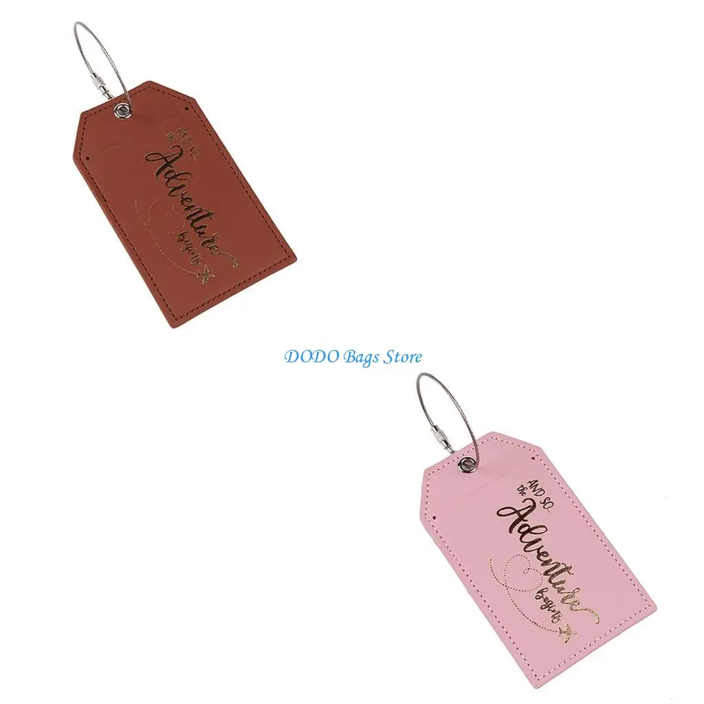 

Practical Luggage Tages Travel Suitcase Tages PU Leather Luggage Tages for Women