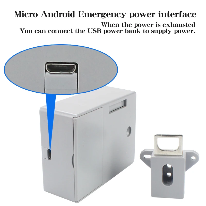 EMID Card Smart Sensor Electronic Lock Hidden Drawer Lock Cabinet Door Lock RFID Furniture Lock  AA Battery Powered