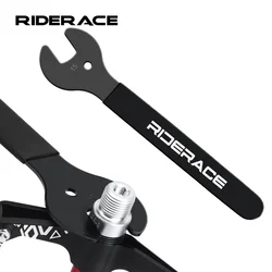 Bicycle Pedal Wrench 15mm Open Extra Long Handle Sturdy Durable MTB Road Bike Pedal Wrench Spanner Install Remover Repair Tool