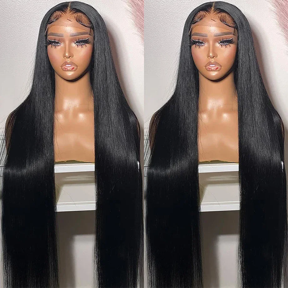 13x4 Straight Wigs Human Hair Brazilian Hair Transparent Lace Front Human Hair Wig Pre Plucked 13x6 HD Lace Frontal Wig