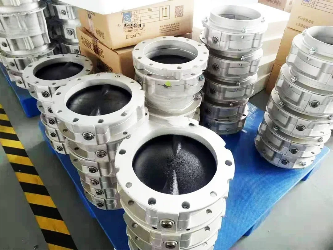 V1FS300GBN Single Flange Aluminum Alloy Pneumatic Operated Butterfly Valve Construction Machinery Part