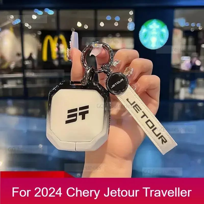 

Новинка! Чехол для ключей cherryJetour Traveler T2 2023 2024 Jetour T2 специальные модифицированные аксессуары из сплава и кожи