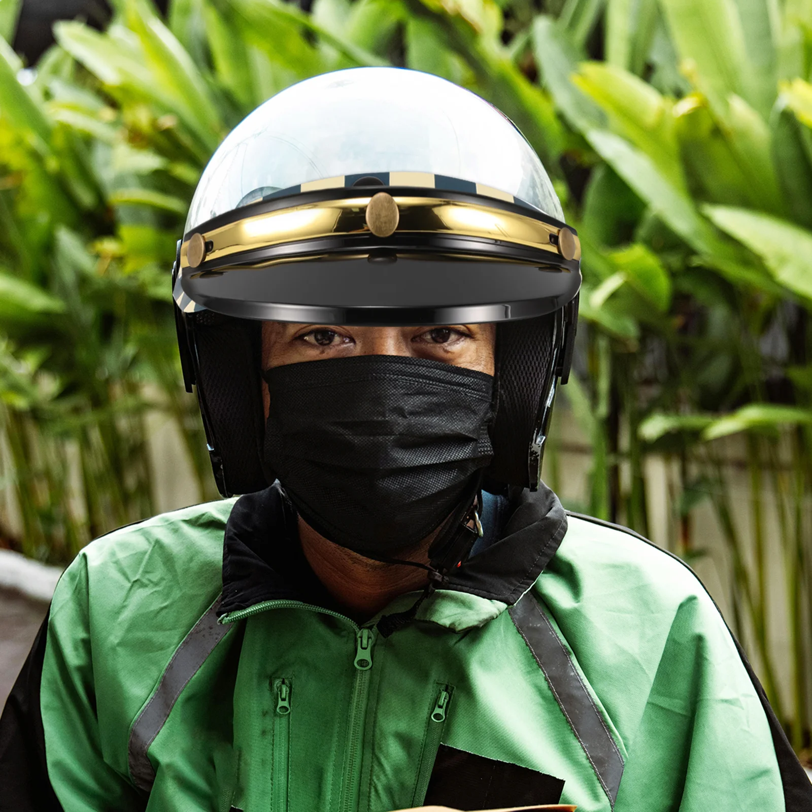 Face Visor Sun Shield Shade Equestrian with Replacement Bike Attachment Cycle for Motorcycle