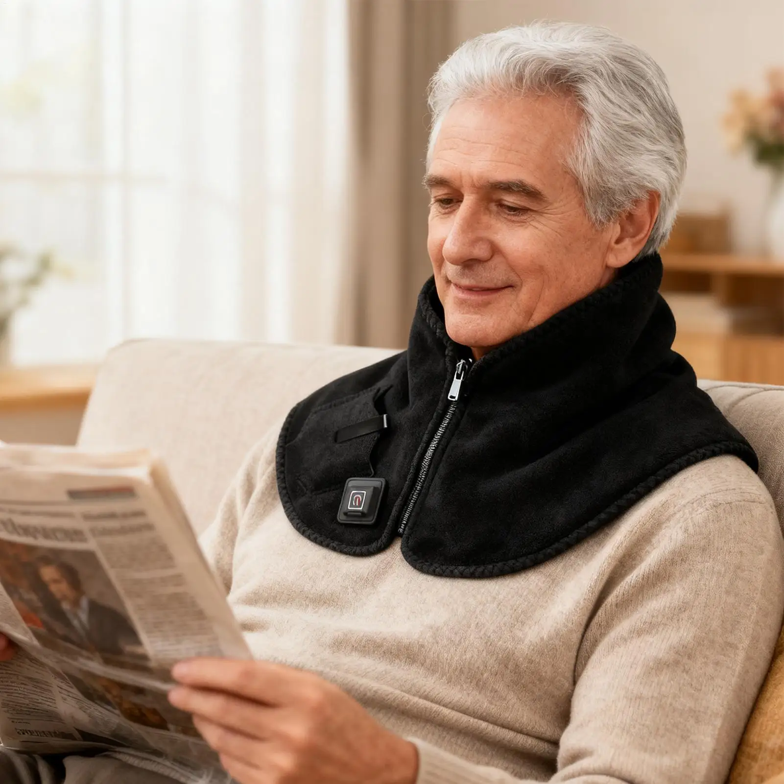 وسادة تسخين كهربائية USB للرقبة والأكتاف، مسامية لتدفئة الطقس البارد للتنقل وركوب الدراجات والتخييم والرجال والنساء