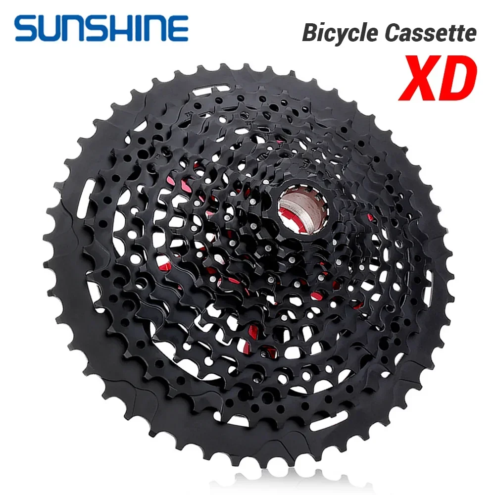 SUNSHINE XD Structure Bicycle Cassette 12Speed 9T-50T Black Mountain Bike Freewheel 12V for Sram XD Freehub for GX EAGLE XX1 X01