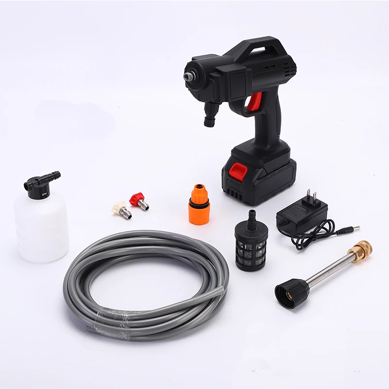New Lithium Battery Wireless Portable High-pressure Water Pump Handheld Car Washing Machine Cordless Water Car Washing Gun