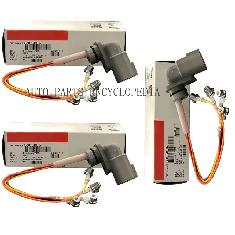 SSS+ 3 Pack 3966805 Fuel Injector Wiring Harness for Cummins / 03-05 5.9L 3957309