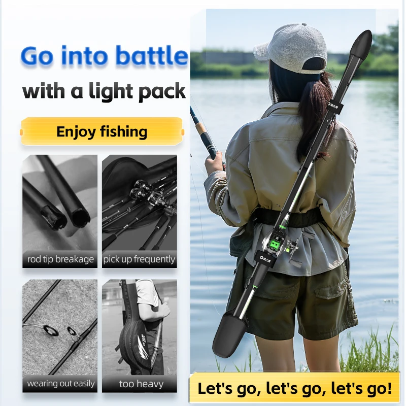 YUZHIYUAN Fishing Rod Holder Belt Lure Rod Sea Fishing Rod Holder S/M/L Size Fishing Rod Protection Belt Holder Fishing Supply