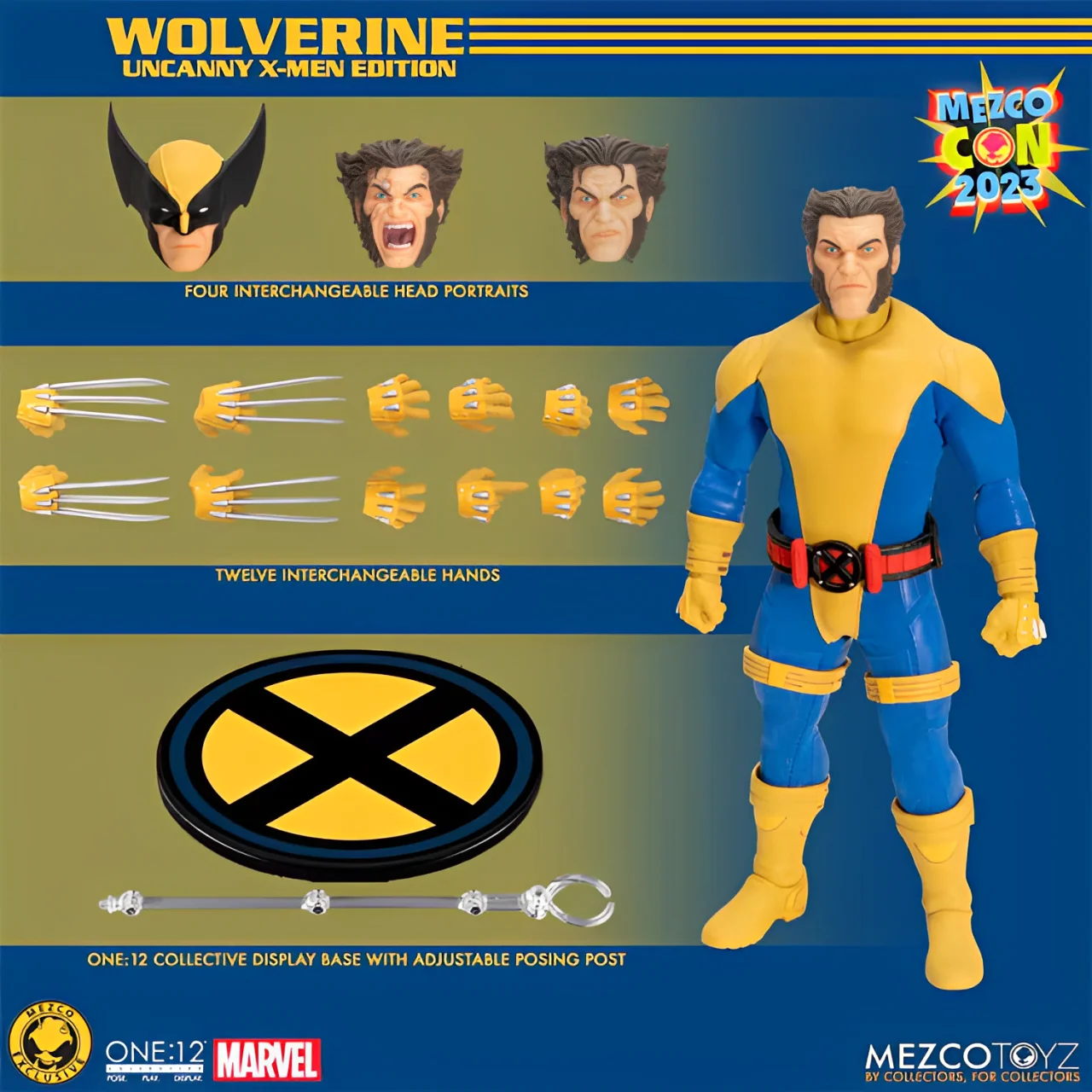 Mezco One 12 X-Men Uncanny Wolverine Logan 6-Zoll-Actionfigur in Box