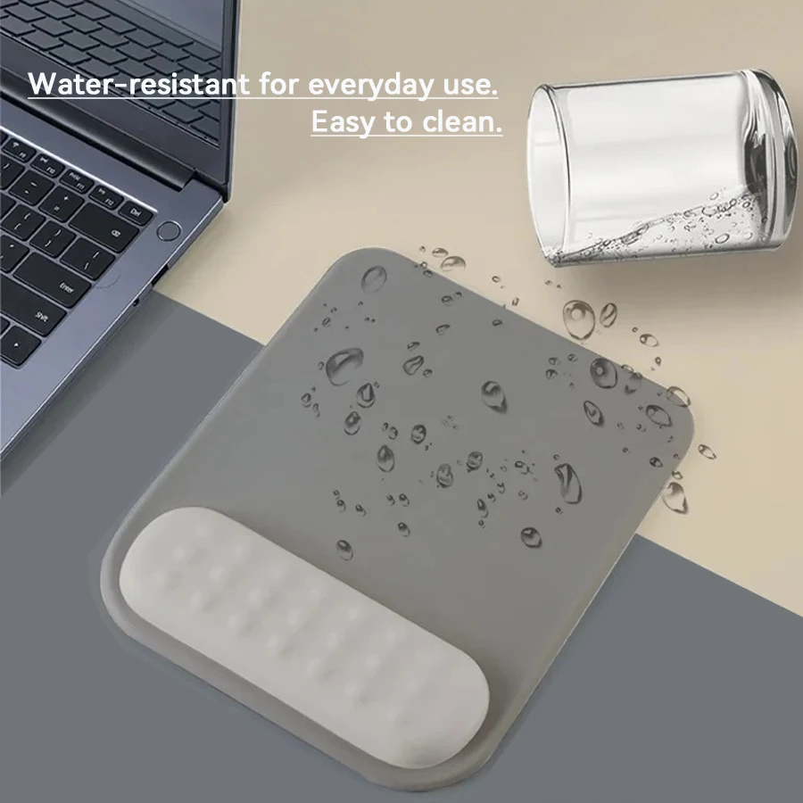 تتميز لوحة الماوس ذات الألوان المتدرجة بوجود مسند للمعصم وقاعدة سيليكون مريحة غير قابلة للانزلاق ومسند معصم من إسفنج الذاكرة. للاستخدام على سطح المكتب والمكتب والألعاب.