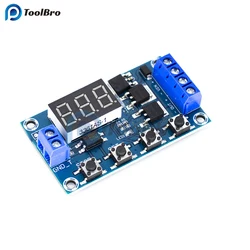 DC 5-36V Dual MOS LED Digital Time Delay Relay Trigger Cycle Timer Delay Switch Circuit Board Timing Control Module 12V 24V