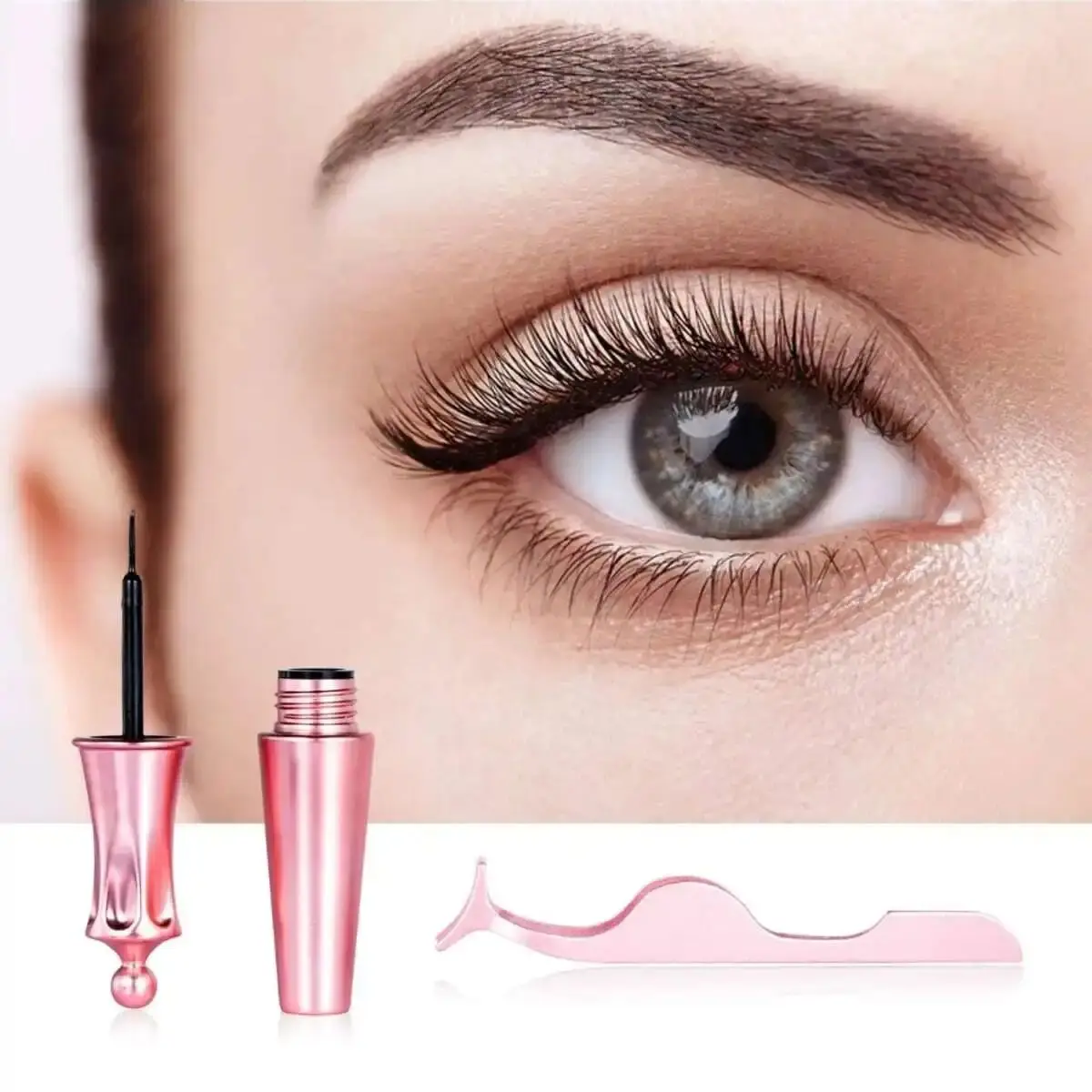 5 Pair Magnetic Eyelashes & Eyeliner Kit Reusable 3D Magnetic False Lashes Extension No Glue Needed