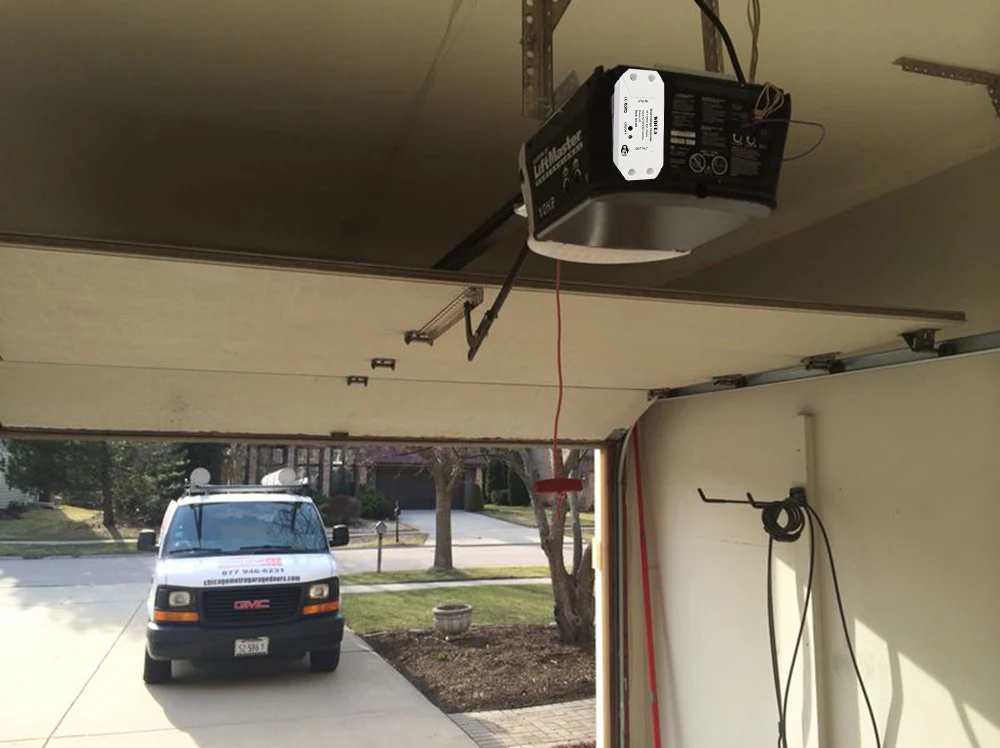 Wofea Wifi Smart Visual Garage Door Opener System Tuya Smart Life APP Controller Work Together With 2MP CCTV Camera