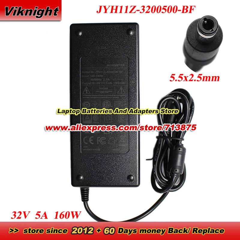 

JYH11Z-3200500-BF AC Adapter 32V 5A 160W for FOSI AUDIO Charger With 5.5x2.5mm Tip Power Supply