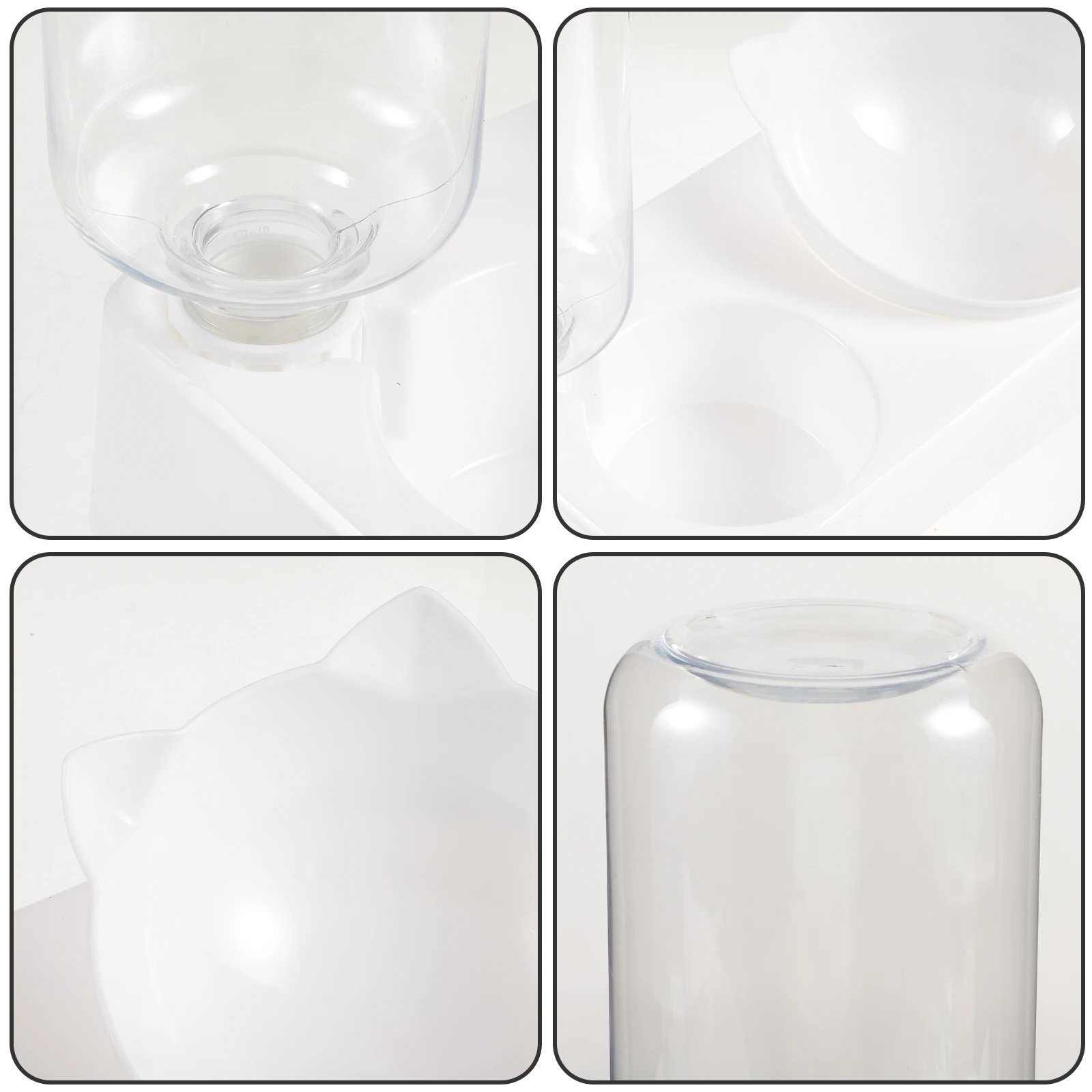 

Neck Protection Double Bowl Pet Food Water Container Easy Clean Stable Cat Dog Feeding Bowl Pet Feeder Cat Food Feeder