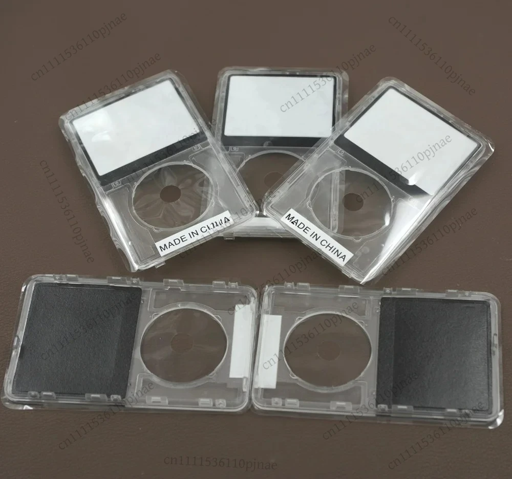 

5pcs Clear Transparent Crystal Plastic Front Faceplate Housing Case Cover with Lens Window for iPod 5th Video 30GB 60GB 80GB
