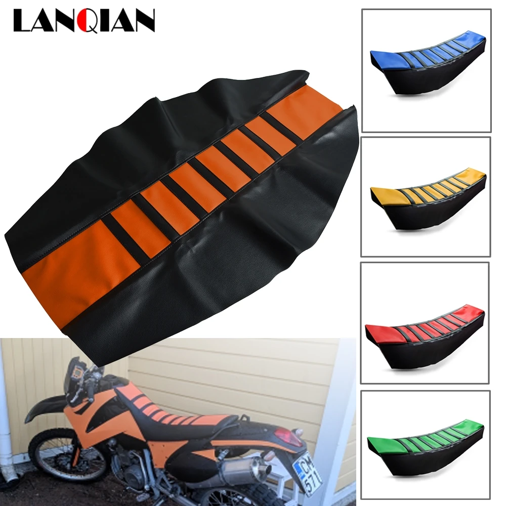 

Motorcycle Seat Cover dirtbike Striped Soft seat cover For 65 85 125 200 250 300 350 400 450 500 525 530 SX XC EXC EXC R F W