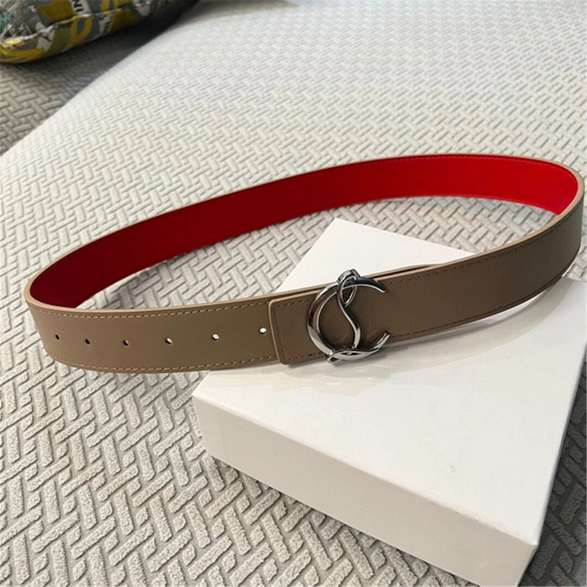 2024 New Width 4cm Belts for Women Girls Fashion Waist Belt Cowhide Leather Metal Buckle Belt Leisure Dress Jeans Waistband