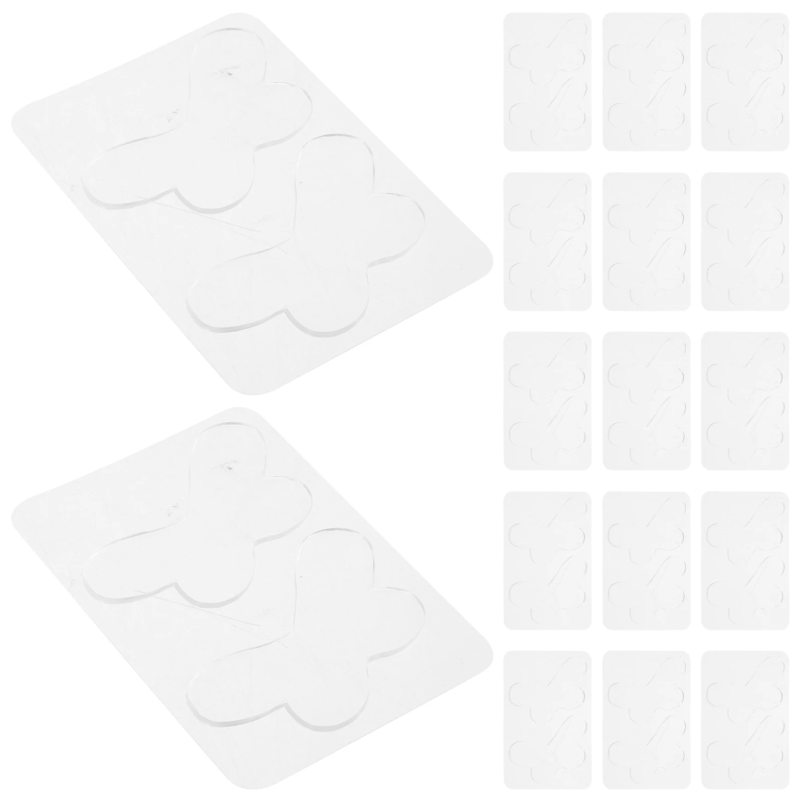 

24Pcs Invisible Elf Ear Support Stickers Butterfly Shape Slimming Ear Tape Transparent Earring Support Cushion Patch