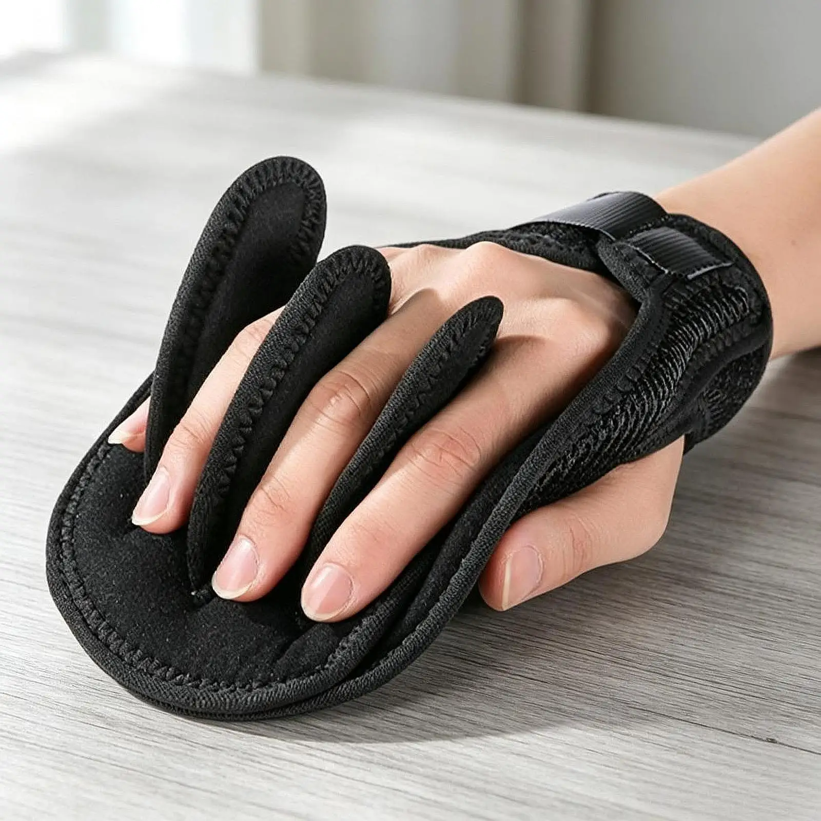Finger Separator Glove Prevente Aid Training Device Elders Polyester Palm Rest Soft Finger Separation Finger Support Pad Padding