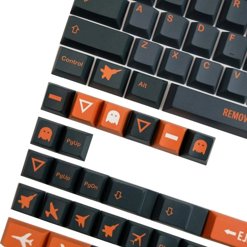 142 Keys/set Keycap Allover Cherry Profile PBT Dye Sublimation for Key Caps 2U 1.75U Shift for GH60 GK61 GK64 Best Sale