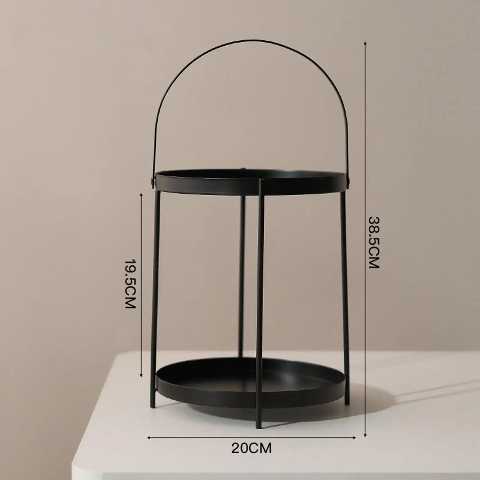 Desktop Storage Rack Multifunction Home Decor Iron Easy to Clean Organizer for Dresser Living Room Countertop Dormitory Bedroom