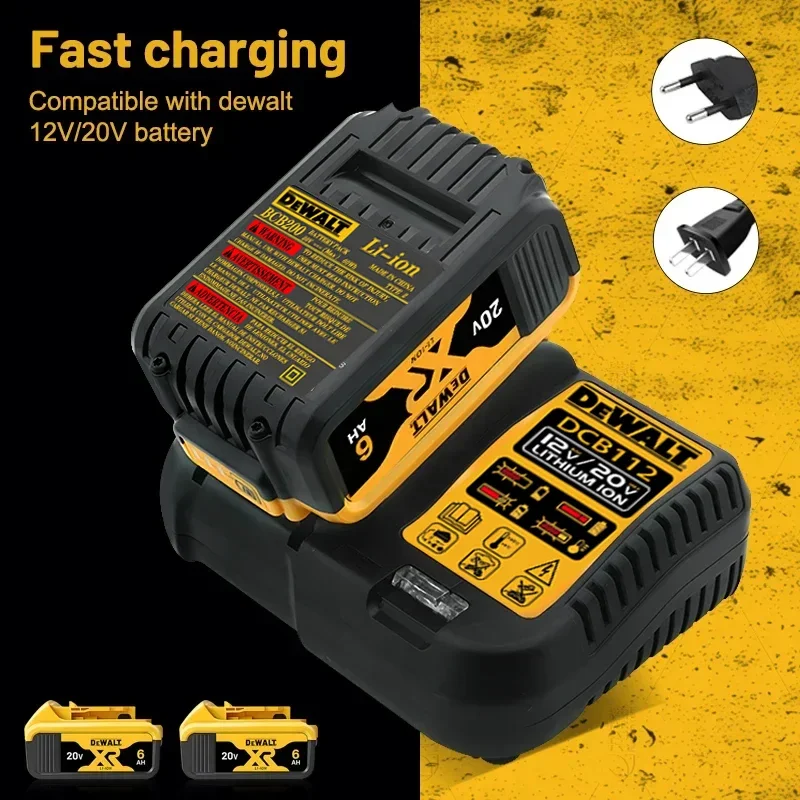 

2AH 5AH 6AH 9AH DEWALT Original battery 12V/20V/60V DCS331, DCN692P2, DCN692, DCL040N, DCL040 power tool battery and Charger