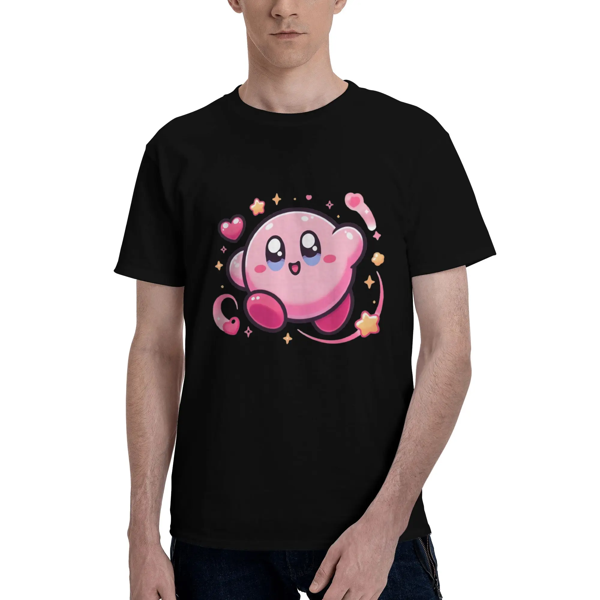 

Custom Mens K-Kirbys T Shirt Short Sleeves Cotton Tshirt Streetwear T-shirt Casual Cartoon Tees Slim Fit Clothes