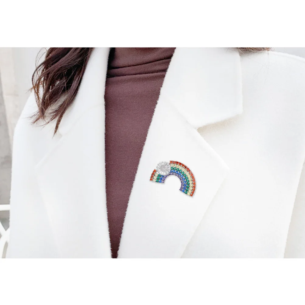 

women brooch fashion brooch cartoon brooch women breastpin rainbow shape brooch