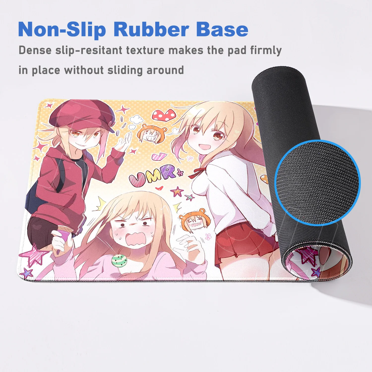 لطيف Himouto Umaru تشان ماوس الوسادة Kawaii أنيمي فتاة حصيرة مكتبية كبيرة الألعاب اكسسوارات الكمبيوتر المحمول XXL لوحة المفاتيح عدم الانزلاق ماوس